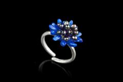 Ring Blue Cornflower - Blaue Kornblume