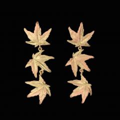 Japanese Maple Leaf Drop Post Earrings - Ahorn