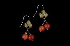 Crab Apple Wire Earrings - Holzapfel Ohrhänger