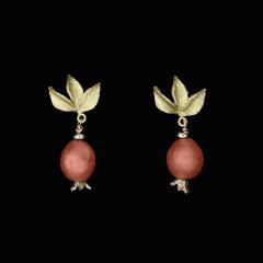 Pomegrante Post Earrings - Granatapfel