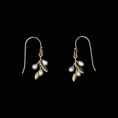 Flowering Thyme Dainty Wire Earrings - Blühender Thymian