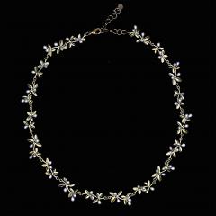 Flowering Thyme 16" Adj. Statement Necklace - Blühender Thymian