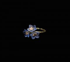 Forget me Not Ring Triple Flower - Vergissmeinnicht Ring 3 Blüten