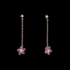 Pinkie Winkie Flower Charm Earrings - Vergissmeinnicht pink Ohrstecker