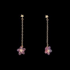 Pinkie Winkie Flower Charm Earrings - Vergissmeinnicht pink Ohrstecker