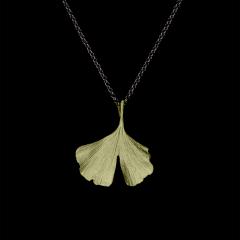 Gingko Leaf Pendant - Ginkgo Blattkette groß