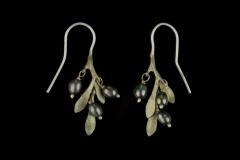 Olive Wire Drop Earrings - Oliven Ohrhänger zart