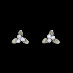 Petite Leaf Stud Earrings - Kleine Blätter Ohrstecker