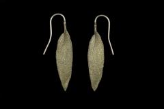 Sage Leaf Wire Earrings - Salbeiblatt Ohrhänger