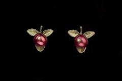 Cranberry Post Earring- Preiselbeeren Ohrstecker klein
