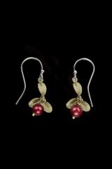 Cranberry Wire Earrings- Preiselbeeren Ohrhänger