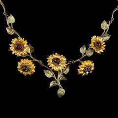 Van Gogh Sunflower Large Necklace - Van Gogh Sonnenblume Collier