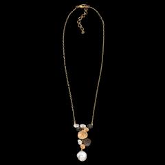 River Pebble Pendant - Flusskieselstein Kette