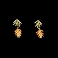 Pine Needle Post Earrings - Kiefernnadel Ohrstecker
