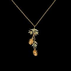 Pine Needle Dainty Pendant - Kiefernnadel Kette klein