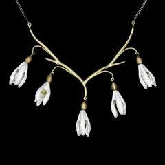 Snowdrops Statement Necklace - Schneeglöckchen Collier