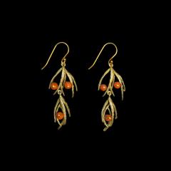 Asperagus Vine Wire Earrings long- Zierspargel Ohrhänger lang