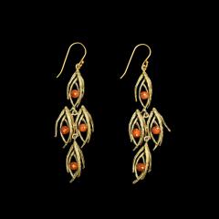 Asperagus Vine Wire Earrings Statement- Zierspargel Ohrhänger Statement