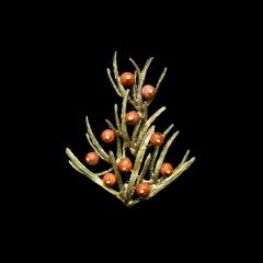 Asperagus Vine Brooch - Zierspargel Brosche