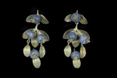 Blueberry Post Earrings long - Blaubeer Ohrstecker lang